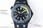 XF Factory Audemars Piguet 15706 Royal Oak Offshore Diver Forged Carbon 42mm 3120 Automatic Watch - Black Rubber